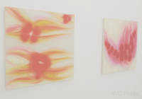 オレンジ色の抽象画